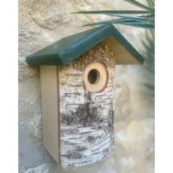 ZOLUX - Nichoir en bois massif entrée ø32 mm pour oiseaux moineaux