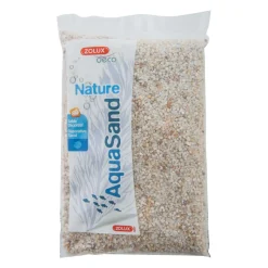 ZOLUX - Sol décoratif aquasand naturel quartz blanc 1kg (lot de 5)