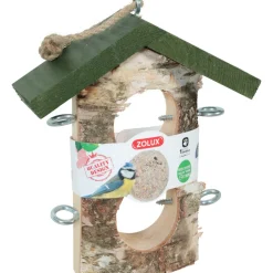 ZOLUX - Support 2 boules de graisse en bois massif pour oiseaux