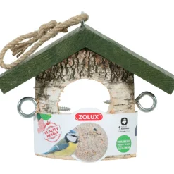 ZOLUX - Support boule de graisse en bois massif pour oiseaux