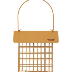 ZOLUX - Support pain de graisse en métal avec toit miel marron pour oiseaux
