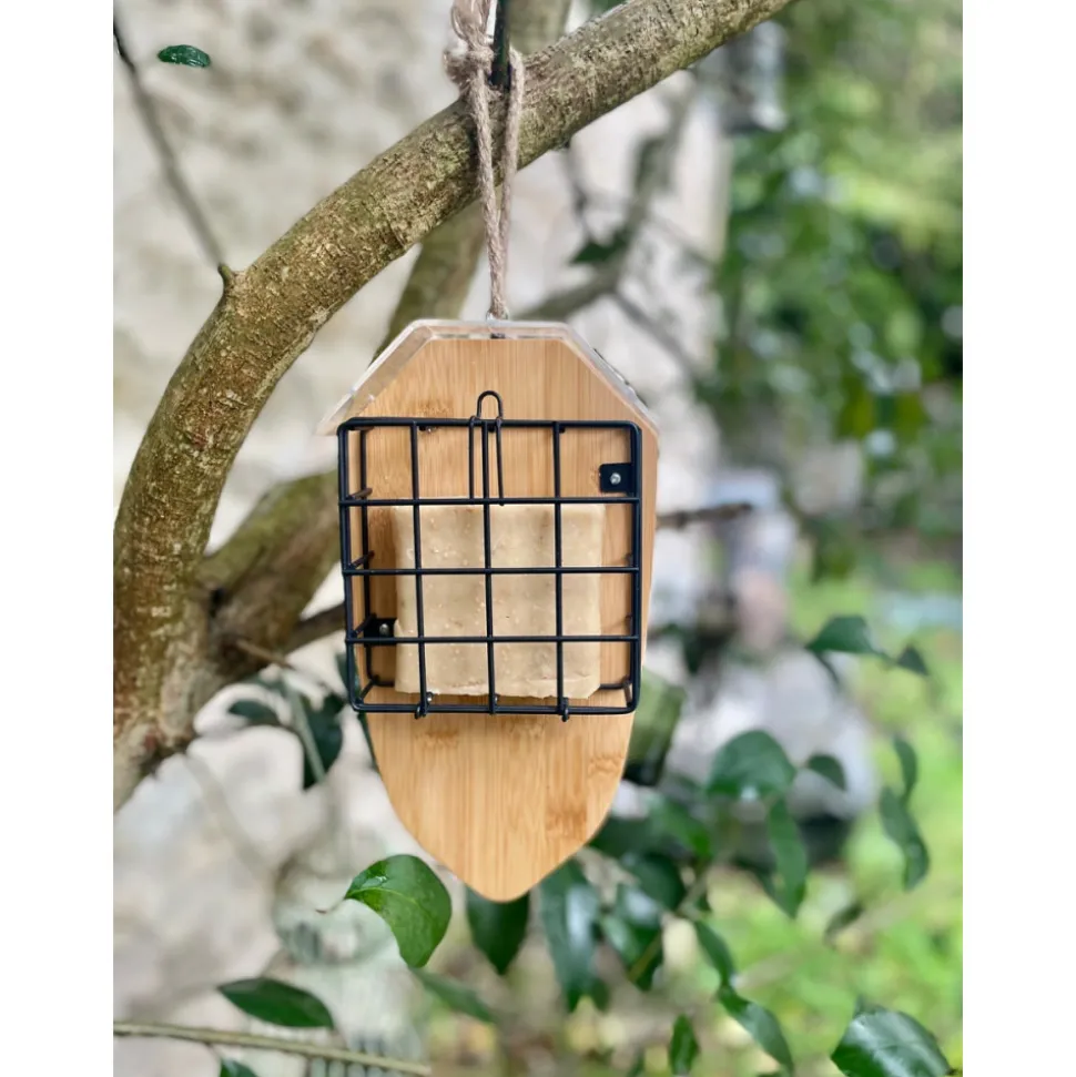 ZOLUX - Support pour 2 pains de graisse bamboo pour oiseaux