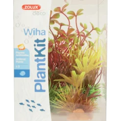 ZOLUX - Wiha n°4 plantes artificielles 3 pieces h 14 cm plantkit décoration d'aqua