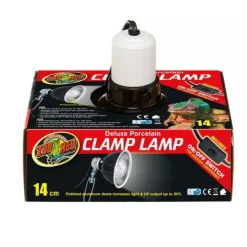 ZOO MED - Support de lampe zoomed deluxe porcelaine clamp lampe 14cm pour terrarium