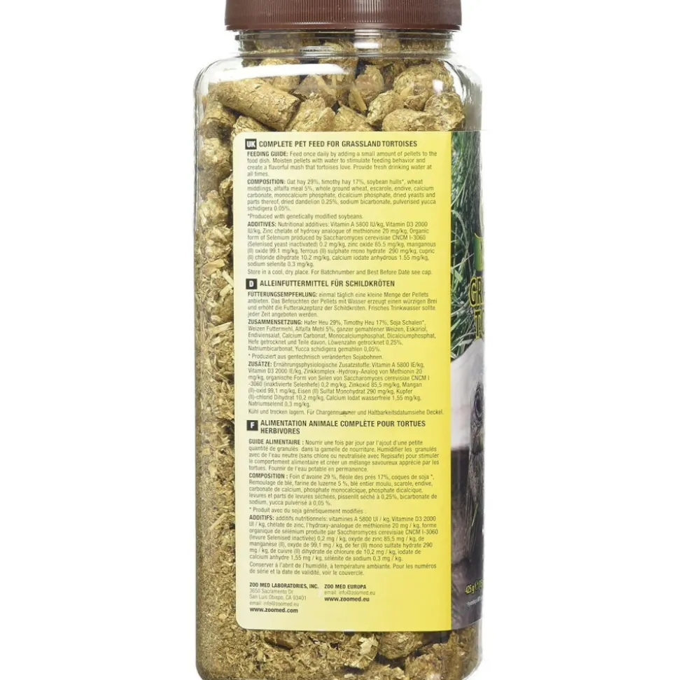 ZOOMED - Aliment pour tortue terrestre - natural grassland tortoise food 425g - granulés / compléments alimentaires pour reptiles
