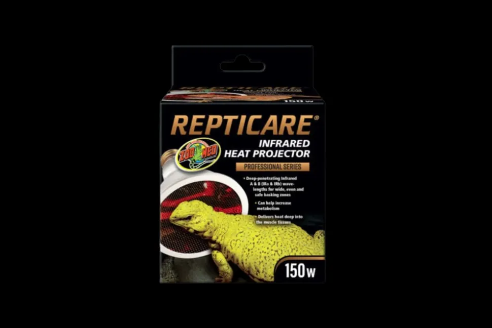 ZOOMED - Lampe chauffante infrarouge - repticare deep heat 150 w - ampoule pour le chauffage destinés aux reptiles (lézards, serpents), a