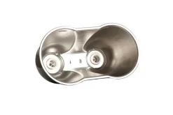 ZOOMED - Support de lampe - combo deep dome large - double support d'ampoule chauffante / uvb pour reptiles (lézards, serpents, tortues)