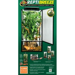 ZOOMED - Terrarium grillagé en aluminium Repti Breeze XL L.61x P.61x H.122cm